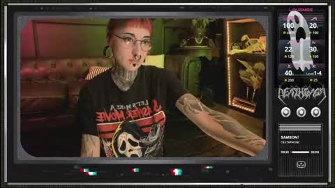 Snapshot of 666deathgasm chatting on May 2026 06:48:02 PM Juune online show from May 2026 06:48:02 PM