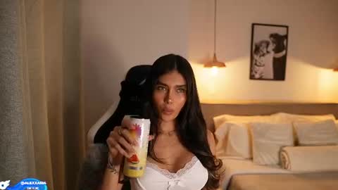 Snapshot of abril_w18 chatting on June 2026 09:57:02 PM My name is Alexa. Please say hello I like to chat with you. If you have requests please use tip online show from June 2026 09:57:02 PM