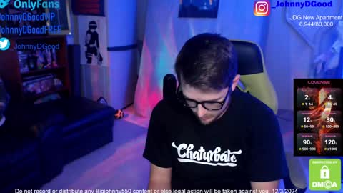 Snapshot of bigjohnny550 chatting on December 2024 08:29:01 PM Johnny D Good online show from December 2024 08:29:01 PM