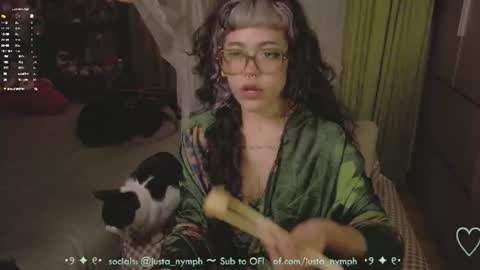 Snapshot of blushing_nymph chatting on June 2026 11:13:01 PM Im Nym Justa nymph on twitter and IG online show from June 2026 11:13:01 PM