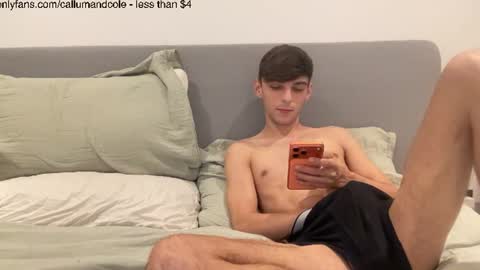 Snapshot of callumandcole chatting on July 2026 11:08:01 PM ColeCallum online show from July 2026 11:08:01 PM