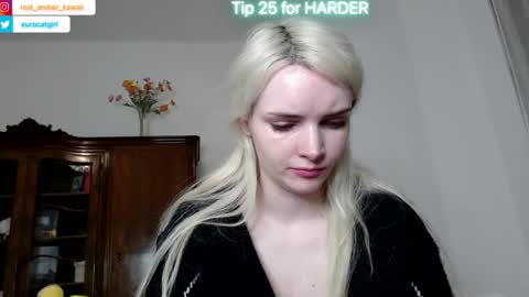 Snapshot of eurocatgirl chatting on March 2025 08:21:01 PM Amber Kawaii online show from March 2025 08:21:01 PM