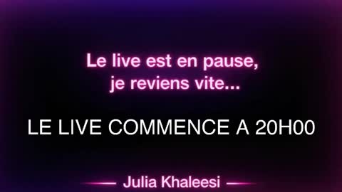 Julia Khaleesii online show from April 2026 05:55:01 PM