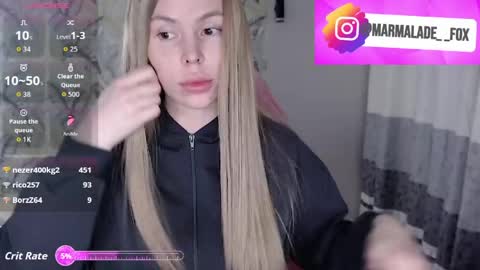 Marmalade Fox online show from April 2026 05:29:01 PM