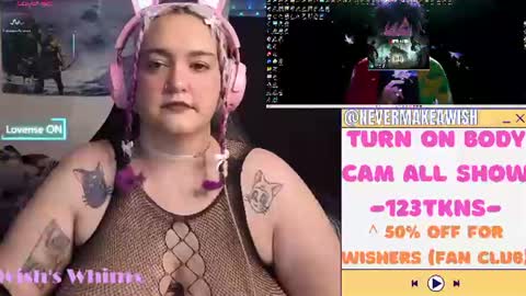 Snapshot of nevermakeawish chatting on July 2026 09:24:01 AM Wishs Playground online show from July 2026 09:24:01 AM