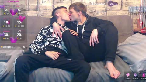 Max tall dark-haired guy with tattoos and Phil blond-haired online show from March 2026 01:49:02 AM
