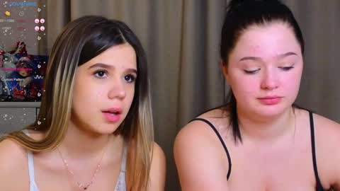 Snapshot of phyllisheart chatting on February 2025 02:58:01 PM Lora black and Lili blonde welcome you here online show from February 2025 02:58:01 PM