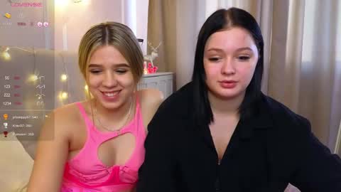 Snapshot of phyllisheart chatting on March 2025 02:32:02 PM Lora black and Lili blonde welcome you here online show from March 2025 02:32:02 PM