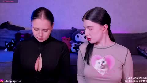 Snapshot of sleepingduo chatting on June 2026 05:24:02 PM Hi We are Iva and Angela Nice to meet u 3 online show from June 2026 05:24:02 PM