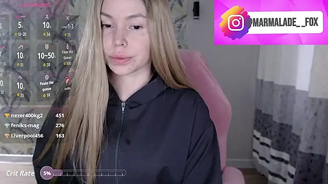 Marmalade Fox online show from April 2026 10:48:02 PM