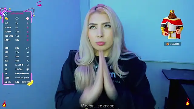 Megan sexrosse online show from March 2026 04:51:01 AM