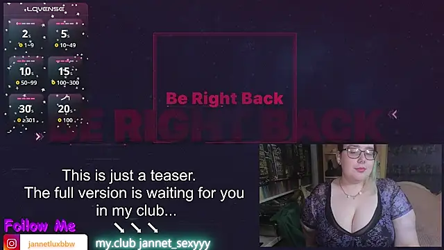 JannetPie online show from April 2026 09:28:01 PM