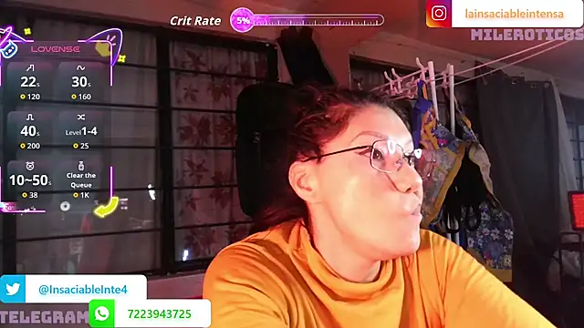 Snapshot of LaInsaciableIntensa chatting on June 2026 01:45:01 AM LaInsaciableIntensa online show from June 2026 01:45:01 AM