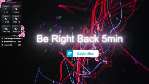 Alejandhra online show from March 2025 11:35:02 PM