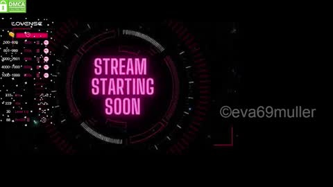 Snapshot of eva69muller chatting on September 2025 08:15:02 AM Eva  next show  8pm CEST AMST online show from September 2025 08:15:02 AM