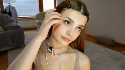 Snapshot of eva_zill_blossom chatting on April 2026 08:56:01 AM Hello my name is Eva its my first day here online show from April 2026 08:56:01 AM