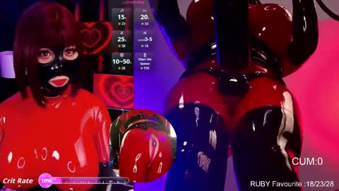 Snapshot of latexrubydoll chatting on March 2026 02:05:02 AM Latex Ruby online show from March 2026 02:05:02 AM