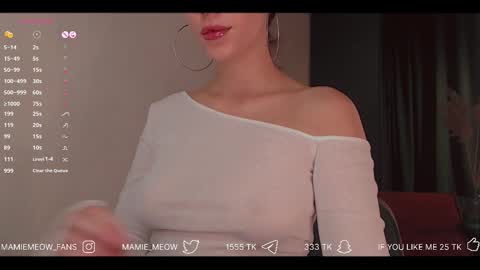 Snapshot of mamiemeow chatting on September 2025 02:09:02 PM Your Miss Alice online show from September 2025 02:09:02 PM