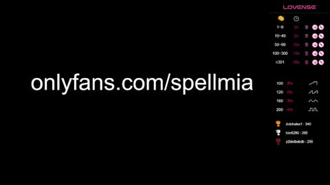 Mia  instagram miasspell online show from December 2024 03:47:02 AM
