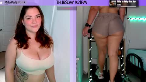 Snapshot of milavalentinax chatting on January 2025 02:21:02 AM Mila Valentina online show from January 2025 02:21:02 AM
