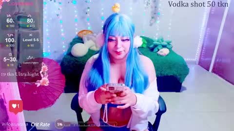 Snapshot of milkysakura chatting on January 2025 03:15:02 AM Abby Lilia online show from January 2025 03:15:02 AM