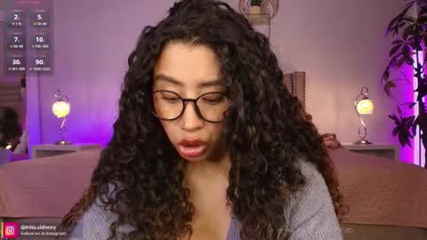 Snapshot of miss_sidney chatting on November 2025 01:21:02 PM Amy Olivera online show from November 2025 01:21:02 PM