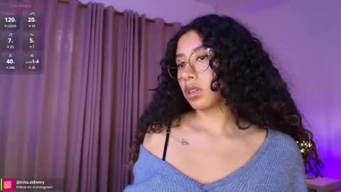 Snapshot of miss_sidney chatting on November 2025 01:00:02 PM Amy Olivera online show from November 2025 01:00:02 PM