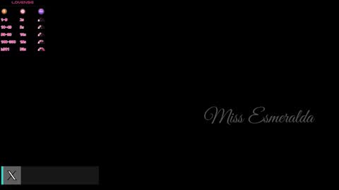 Snapshot of missesmeralda chatting on November 2025 09:48:02 PM Julieta Arboleda but i like call me esme online show from November 2025 09:48:02 PM