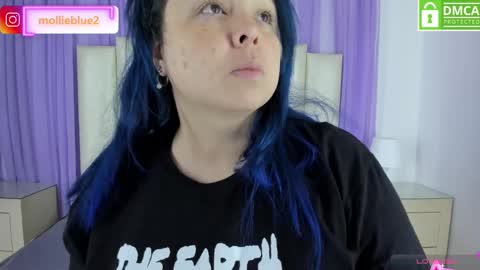 Snapshot of molliebue1 chatting on December 2024 12:11:02 PM Hey Guys Im Mollie online show from December 2024 12:11:02 PM