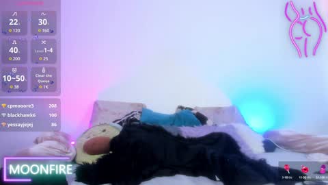 Snapshot of moonfiredance chatting on December 2024 01:49:02 PM Nicky  online show from December 2024 01:49:02 PM