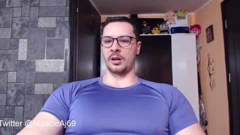 Snapshot of muscleaj69 chatting on February 2025 12:50:02 PM AJ online show from February 2025 12:50:02 PM