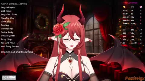 Snapshot of passionyx chatting on December 2024 10:56:02 PM Succubus Nyx online show from December 2024 10:56:02 PM