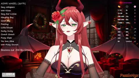 Snapshot of passionyx chatting on December 2024 02:41:01 AM Succubus Nyx online show from December 2024 02:41:01 AM