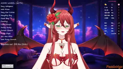 Snapshot of passionyx chatting on December 2024 02:20:02 AM Succubus Nyx online show from December 2024 02:20:02 AM