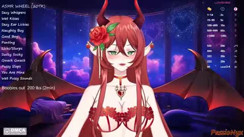 Snapshot of passionyx chatting on January 2025 01:21:01 AM Succubus Nyx online show from January 2025 01:21:01 AM