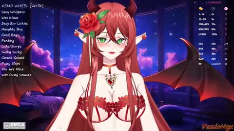 Snapshot of passionyx chatting on January 2025 11:58:02 PM Succubus Nyx online show from January 2025 11:58:02 PM