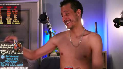 Andy Conda ITS A BRO CHRISTMAS PARTY FRIDAY DECEMBER 13TH 9pm est - LATE Mark Your Calendar online show from November 2025 01:37:01 AM