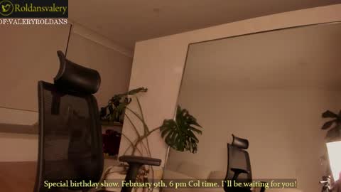 Snapshot of roldansvalery chatting on February 2026 01:09:01 AM Valery Roldans online show from February 2026 01:09:01 AM