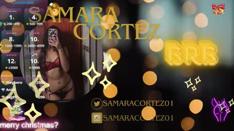 Snapshot of samaracortez chatting on December 2024 10:45:01 PM Sammy online show from December 2024 10:45:01 PM