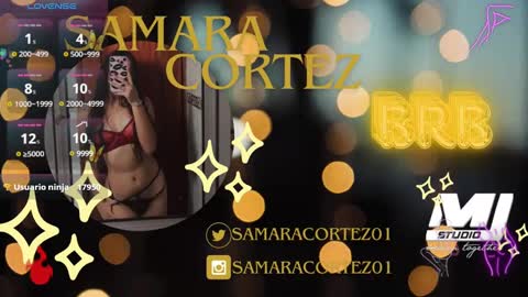 Snapshot of samaracortez chatting on February 2025 01:43:01 AM Sammy online show from February 2025 01:43:01 AM