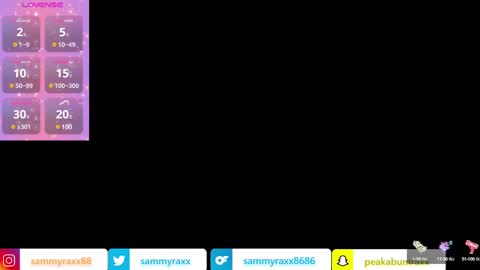 Sammy Raxx online show from December 2024 08:01:02 PM