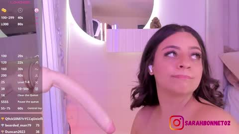 Snapshot of sarah_bonneth chatting on March 2025 05:38:02 PM Sarah Bonneth online show from March 2025 05:38:02 PM