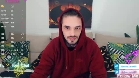Snapshot of secret_sir chatting on February 2025 11:30:01 PM Dean Carter online show from February 2025 11:30:01 PM