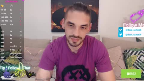 Snapshot of secret_sir chatting on October 2025 10:09:01 PM Dean Carter online show from October 2025 10:09:01 PM