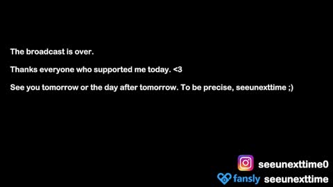 Snapshot of seeunexttime chatting on February 2025 05:51:02 AM Jess online show from February 2025 05:51:02 AM