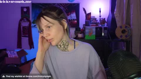 Snapshot of tricky_nymph chatting on December 2024 09:06:02 AM Cassie online show from December 2024 09:06:02 AM