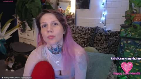 Snapshot of tricky_nymph chatting on February 2025 12:05:02 PM Cassie online show from February 2025 12:05:02 PM