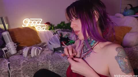 Snapshot of tricky_nymph chatting on March 2025 02:21:01 AM Cassie online show from March 2025 02:21:01 AM