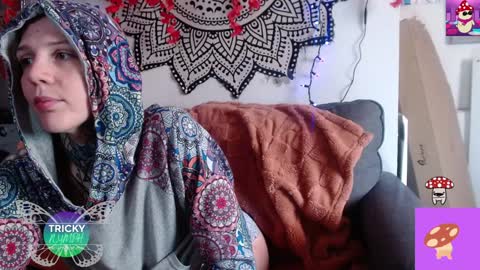 Snapshot of tricky_nymph chatting on October 2025 07:55:02 PM Cassie online show from October 2025 07:55:02 PM