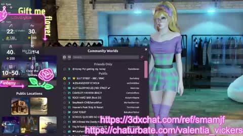 Snapshot of valentia_vickers chatting on April 2026 07:55:03 AM Valentia online show from April 2026 07:55:03 AM